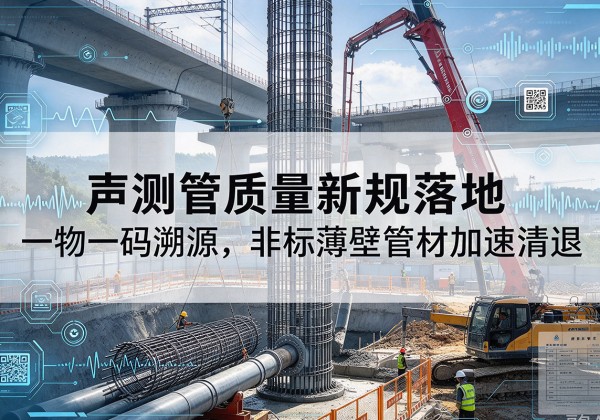 比如声测管质量新规落地，一物一码溯源，非标薄壁管材加速清退