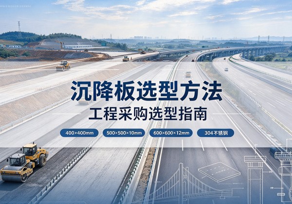 比如沉降板选择方法